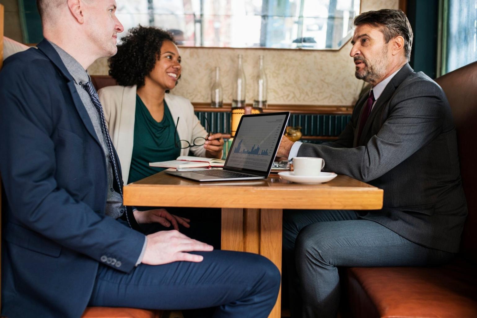 Financial consultation meeting showing personalized budget review